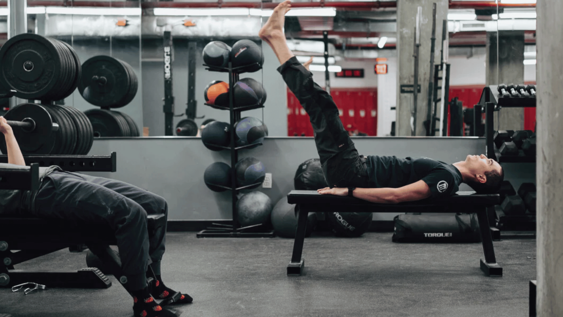 Strength and fitness training at Brooklyn Boulders