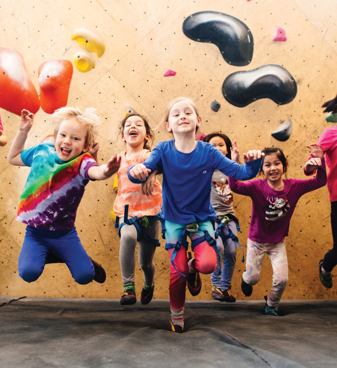 Children Jumping at Brooklyn Boulders